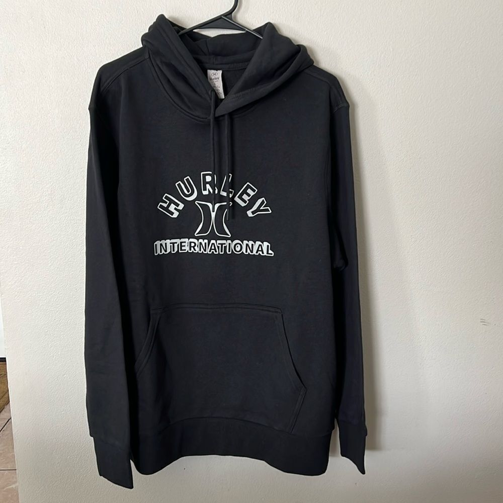 Hurley Men’s Black Fleece Hoodie Streetwear L